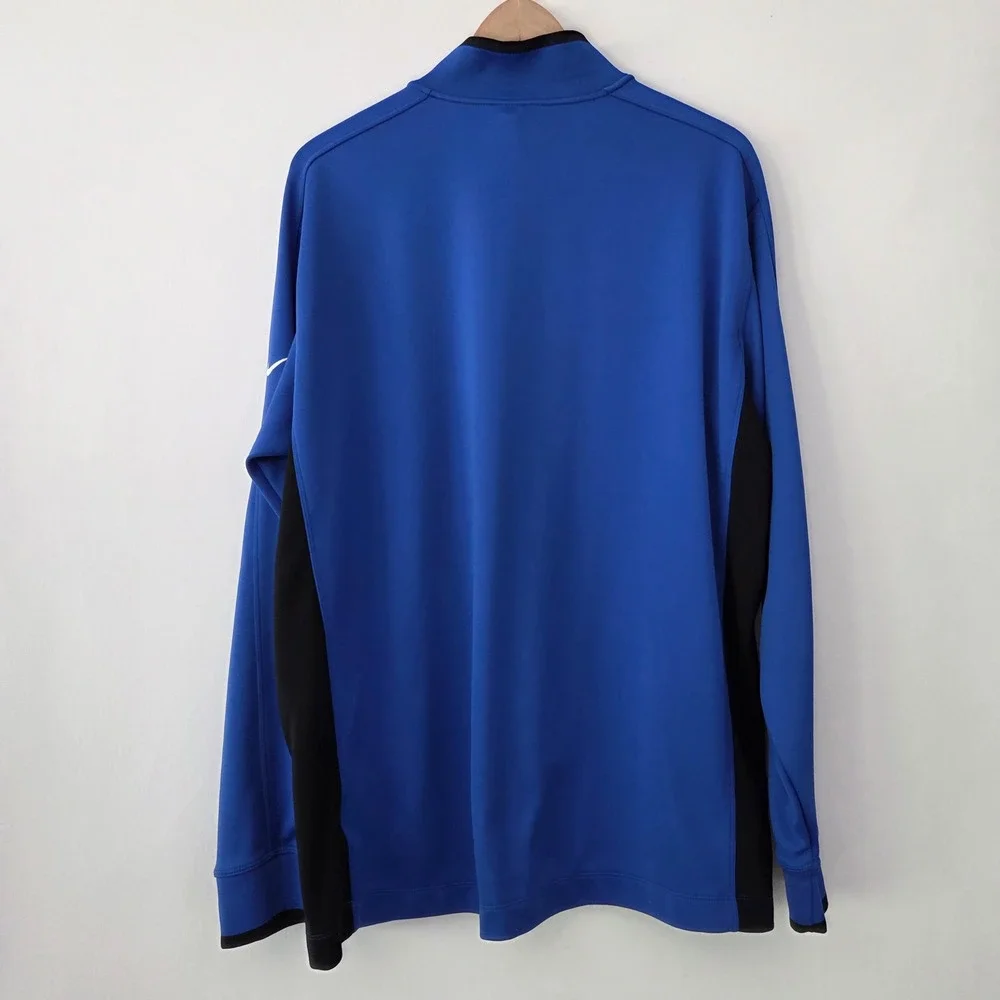 Nike Golf Pullover‎ Blue 1/4 Zip Dri-FIT Colorblock Mens XL